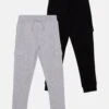 Friboo Unisex 2 Pack - Pantalones Deportivos - Grey/Black