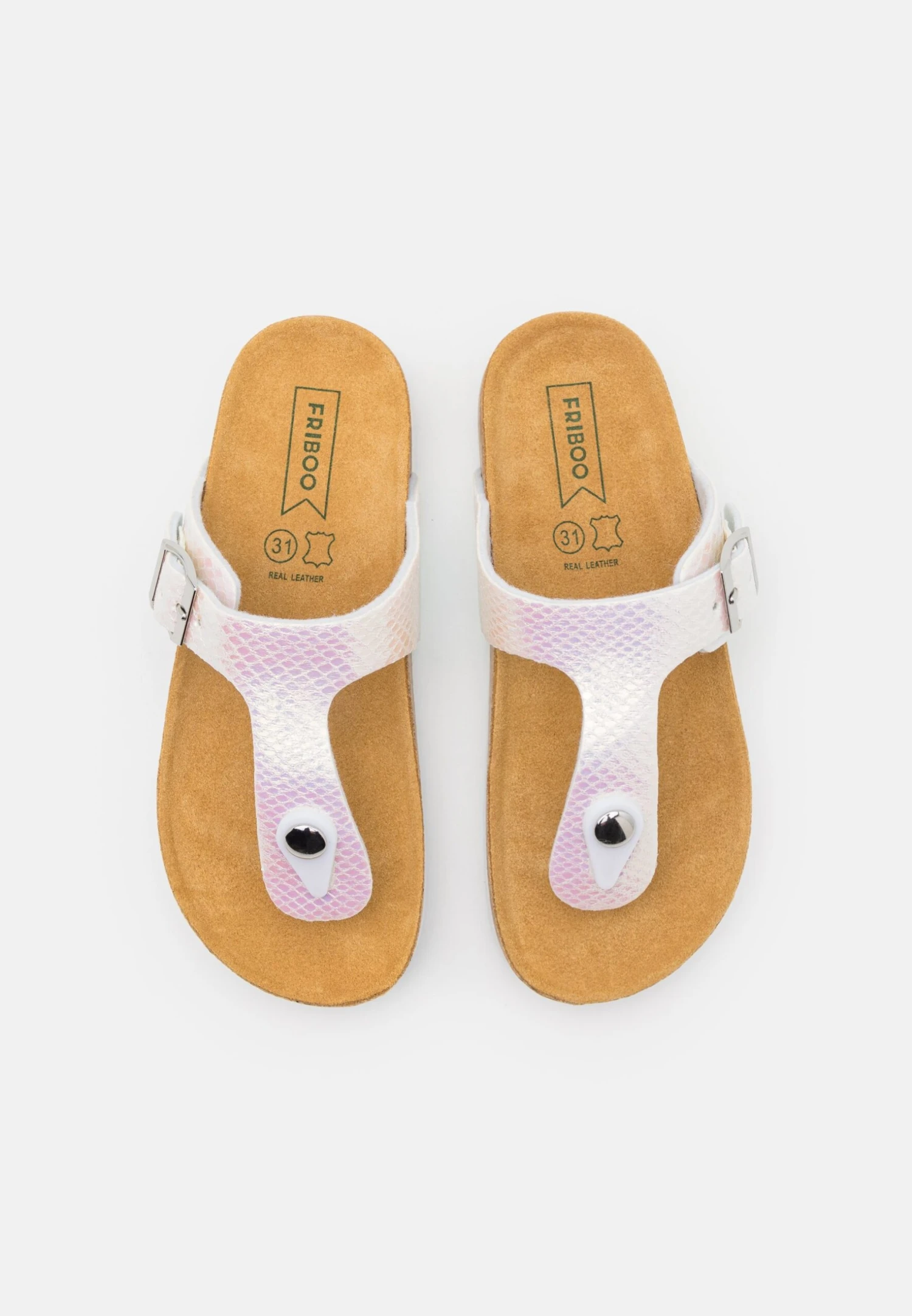 Friboo Sandalias De Dedo - White 4 Friboo Sandalias De Dedo - White - Imagen 4