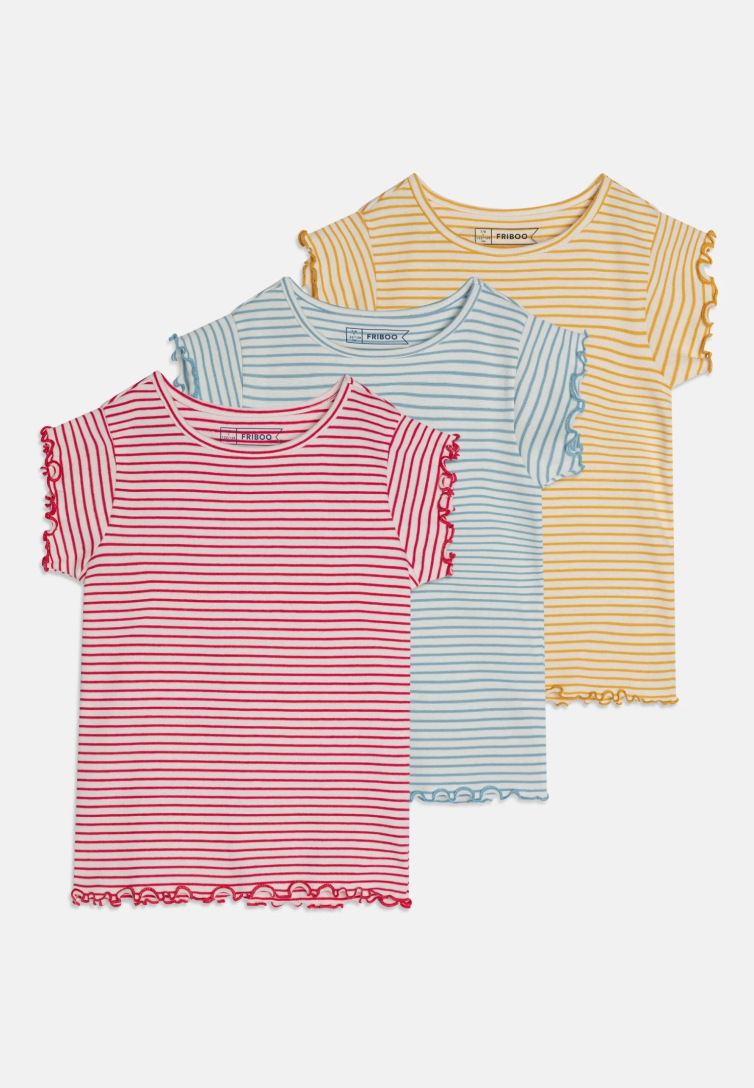 Friboo 3 Pack - Camiseta Estampada - Turquoise/Yellow/Red 1 Friboo 3 Pack - Camiseta Estampada - Turquoise/Yellow/Red