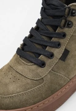 Friboo Leather - Botines Con Cordones - Khaki -Moda Tienda 73eecdfa61fa41fdacdbb49c6547e32d