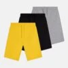 Friboo 3 Pack Unisex - Pantalones Deportivos - Black/Yellow/Light Grey