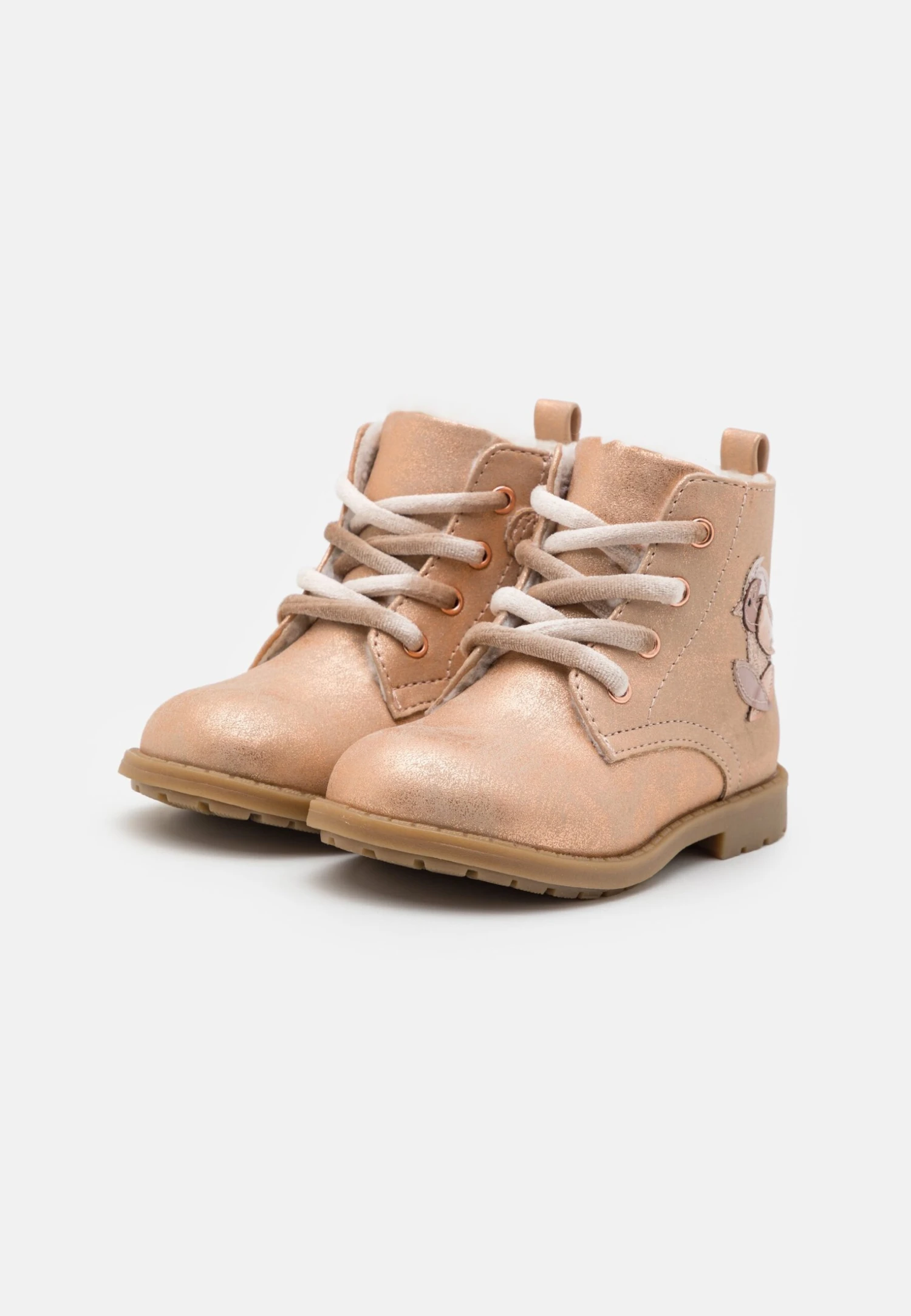 Friboo Botines Con Cordones - Rose Gold-Coloured 2 Friboo Botines Con Cordones - Rose Gold-Coloured - Imagen 2