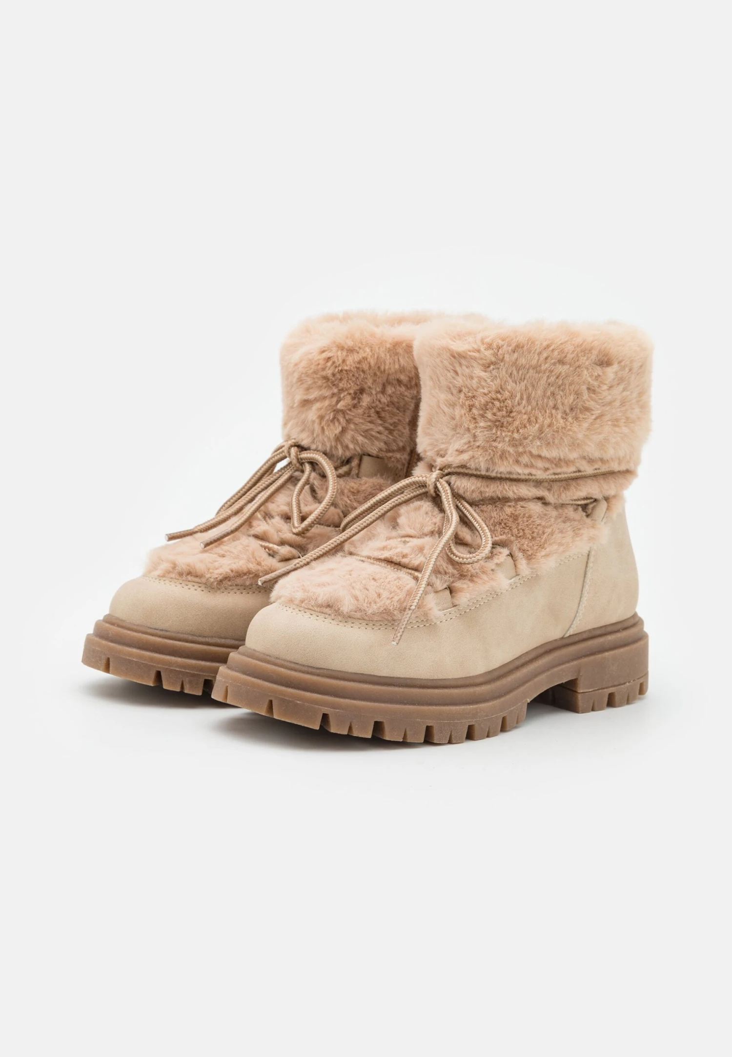 Friboo Botines Con Cordones - Nude 2 Friboo Botines Con Cordones - Nude - Imagen 2