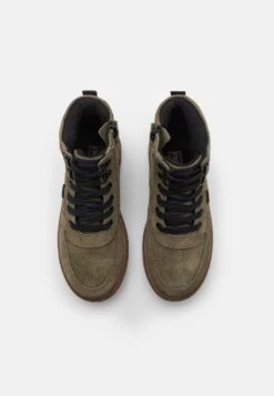 Friboo Leather - Botines Con Cordones - Khaki -Moda Tienda ceaaa599a05f4869abd8451200e3b9c4