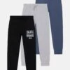 Friboo Unisex 3 Pack - Pantalones Deportivos - Black/Blue/Grey