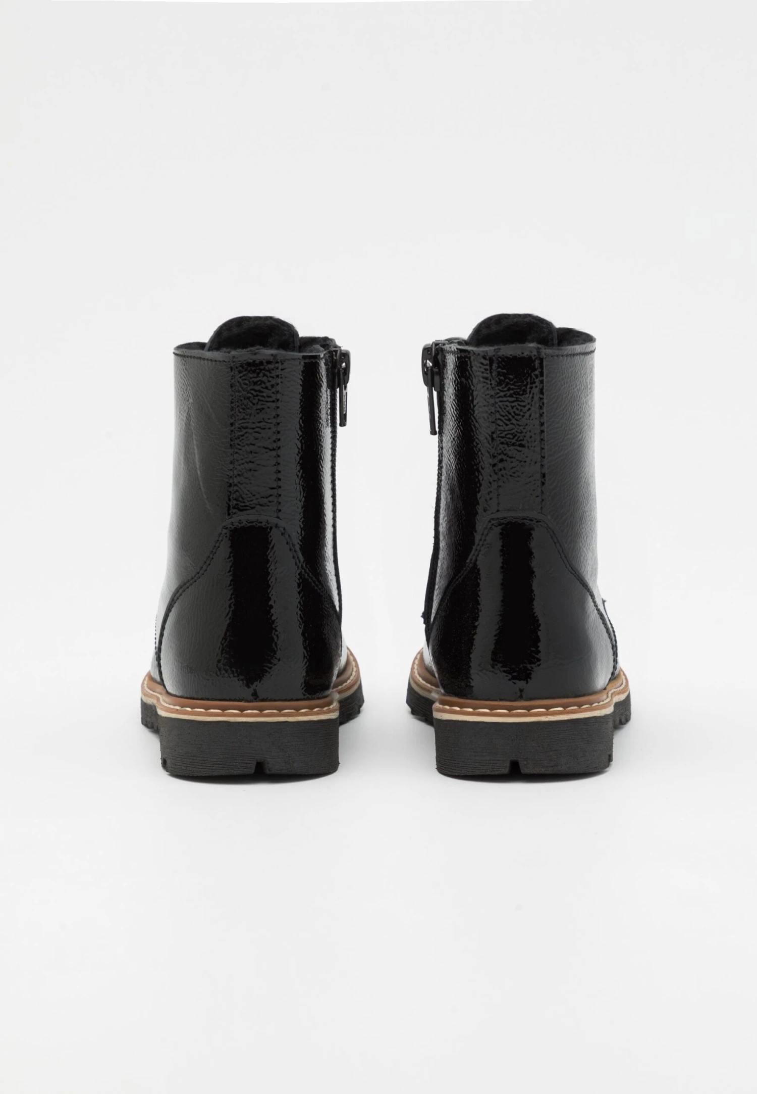 Friboo Leather - Botines Con Cordones - Black 3 Friboo Leather - Botines Con Cordones - Black - Imagen 3