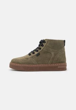 Friboo Leather - Botines Con Cordones - Khaki